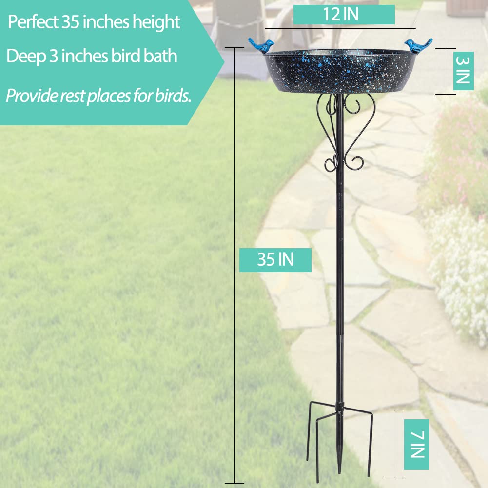 VEWOSTAR bird bath in a garden setting