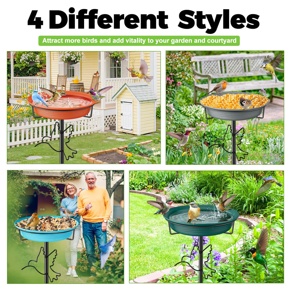 VeyFolzin Bird Bath in a decorative garden view