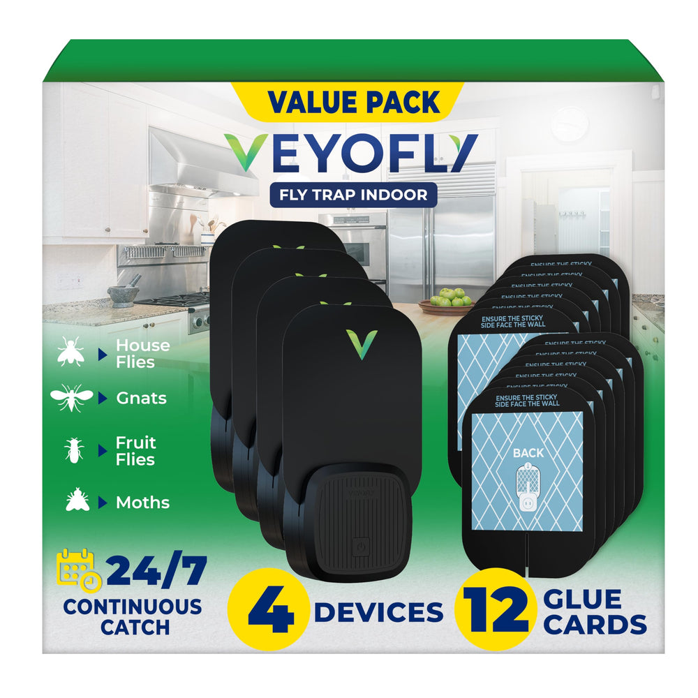 VEYOFLY Fruit Fly Trap black model front view