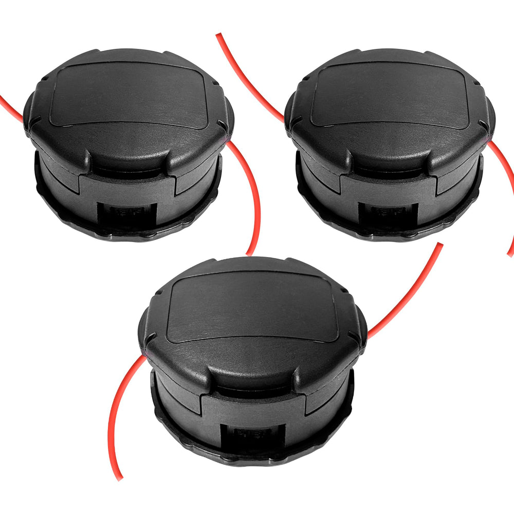 VIABRICO 3 Pack String Trimmer Head front view, black