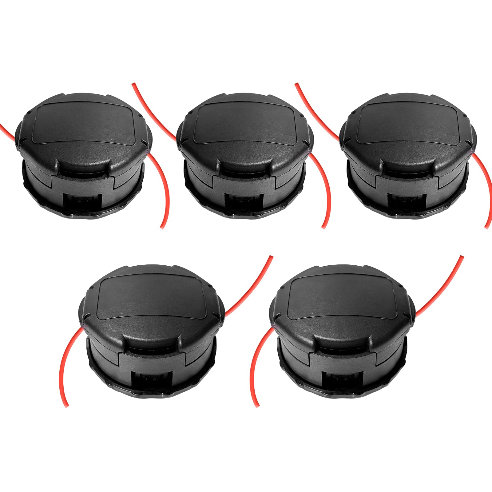 VIABRICO Trimmer Head 5 Pack front view showing black design