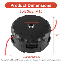 VIABRICO Trimmer Head side profile showcasing durability