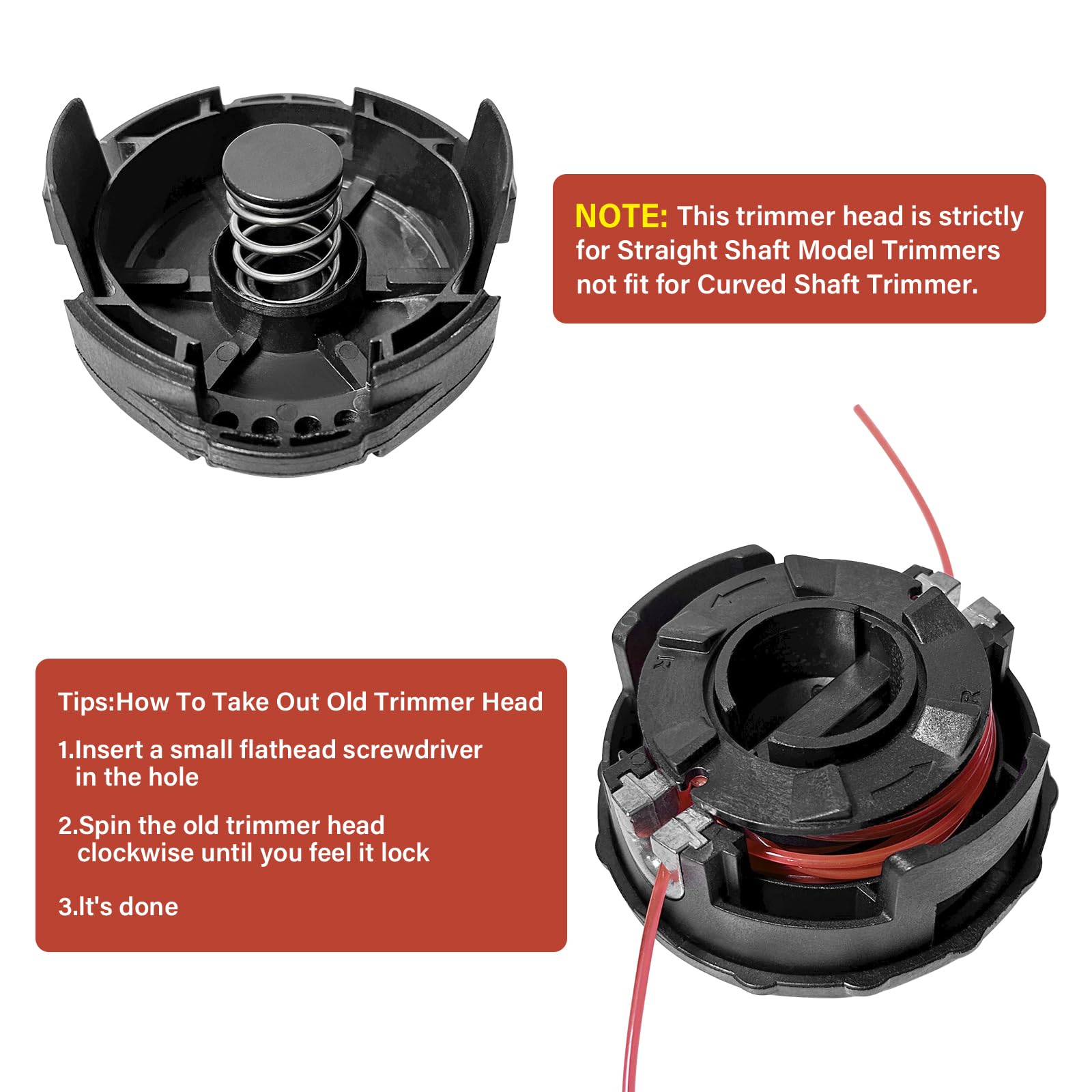 VIABRICO Trimmer Head with included trimmer lines