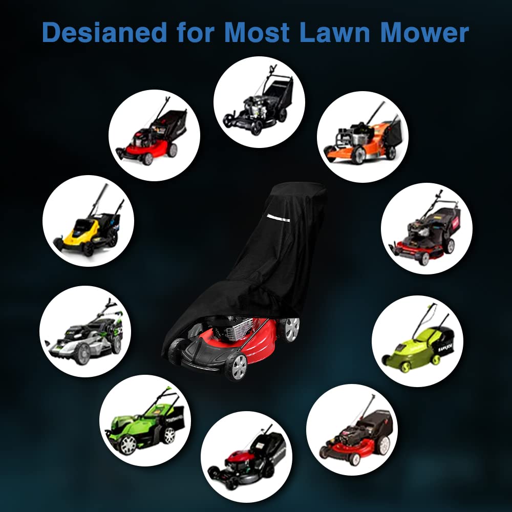 Viadom lawn mower cover in outdoor storage