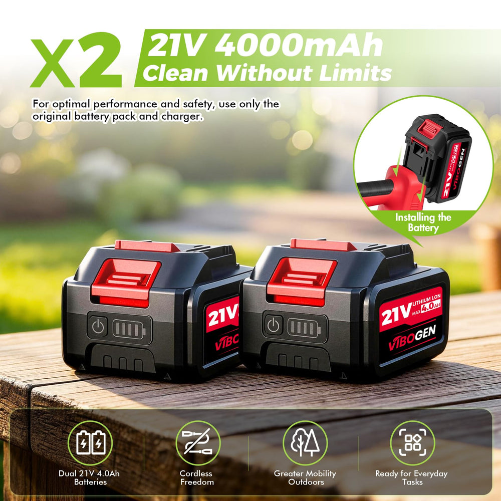 VIBOGEN Leaf Blower compact design for storage