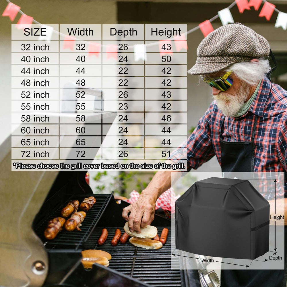 VIBOOS grill cover easy clean with cloth