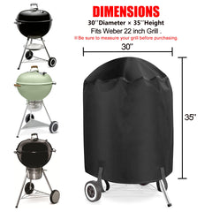 VIBOOS grill cover on a grill in the backyard
