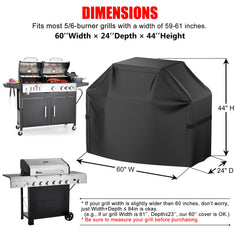 VIBOOS grill cover showing waterproof material