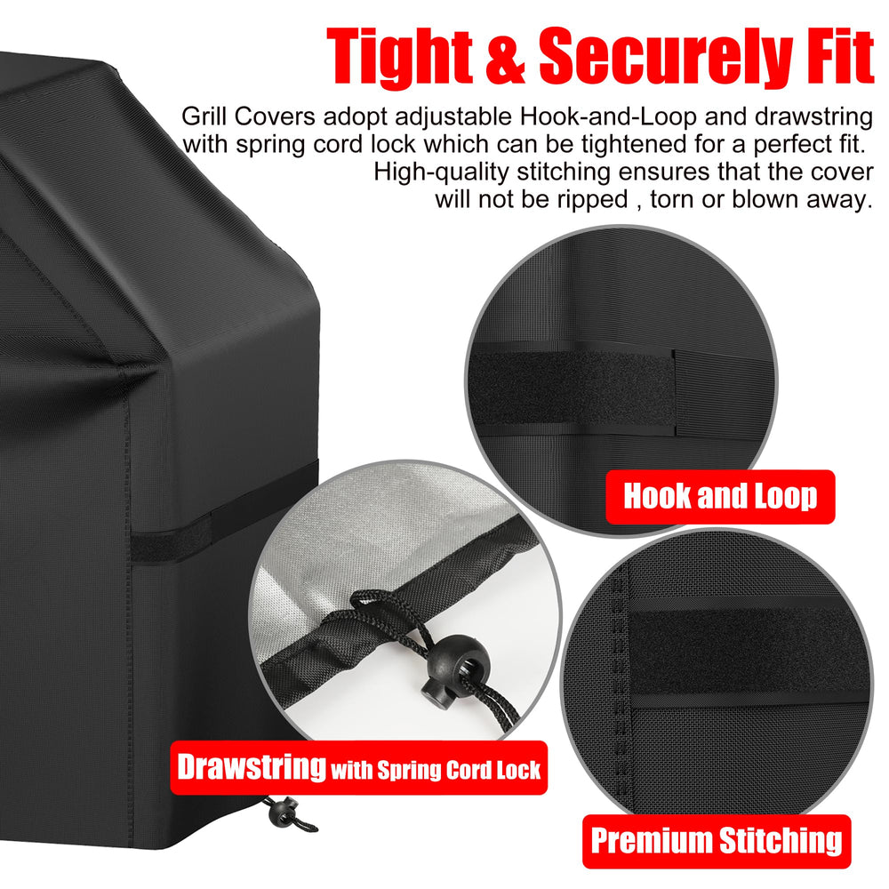 VIBOOS Grill Cover shown on a grill