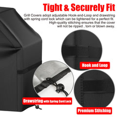 VIBOOS grill cover with drawstring for secure fit