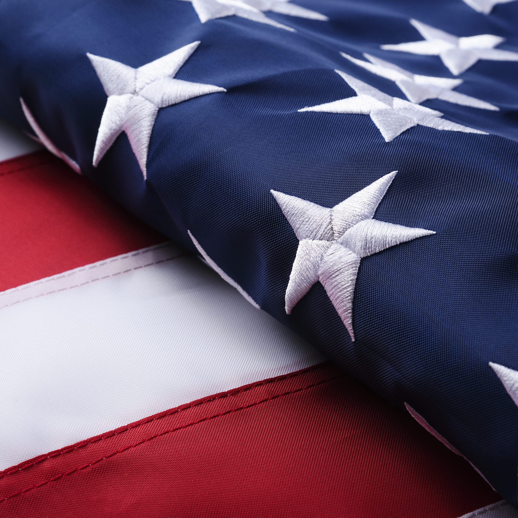 VICDRIA American Flag 3x5 ft front view with embroidered stars