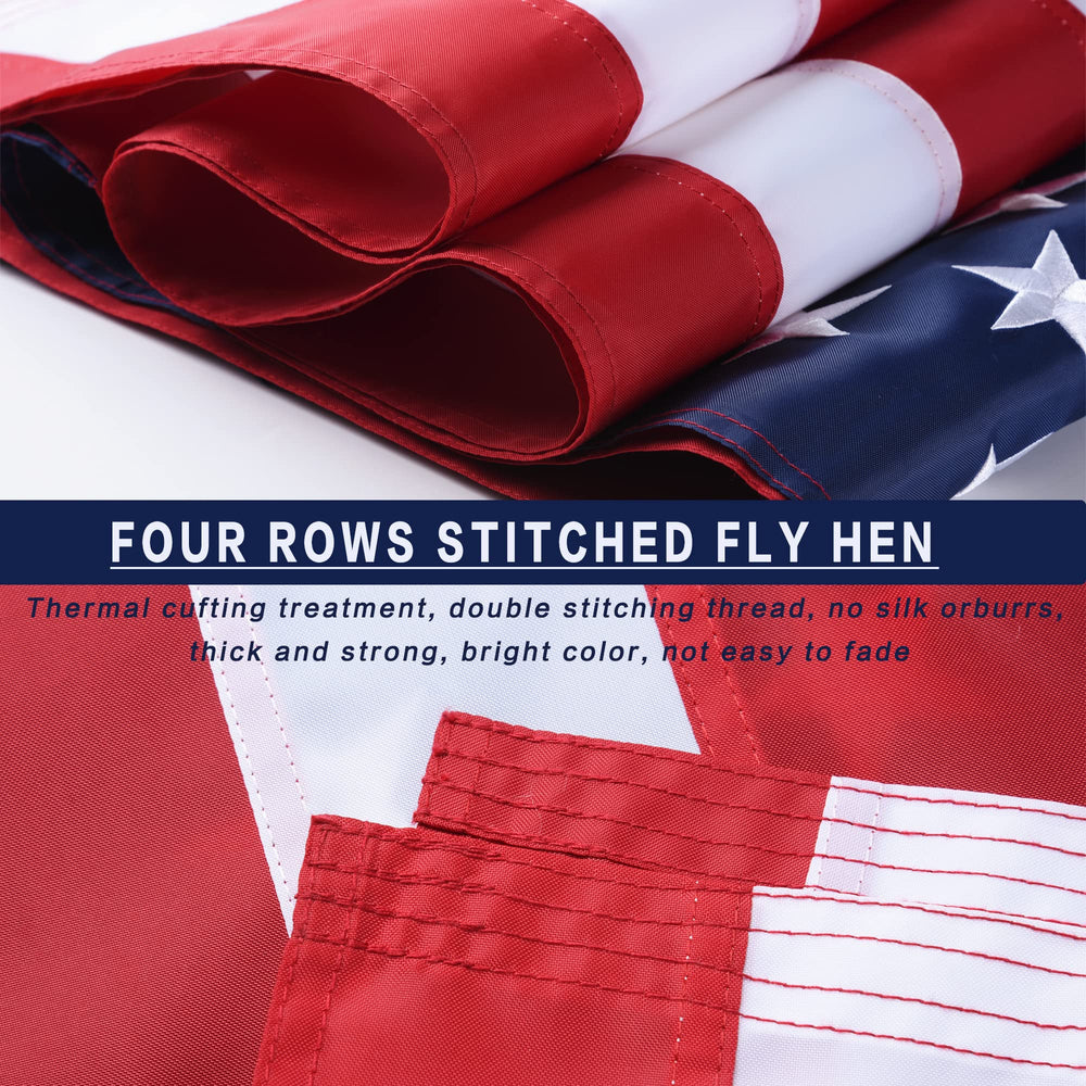 VICDRIA American Flag 3x5 ft showing weather-resistant material