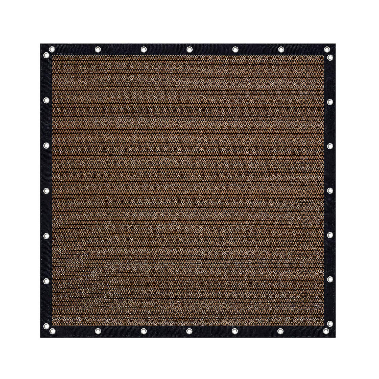 VICLLAX 10' x 10' Sun Shade Cloth in Mocha - Front view