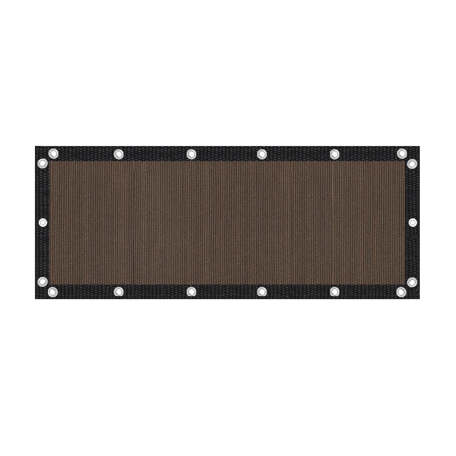 VICLLAX 90% Shade Fabric Sun Shade Cloth 4x10 FT in Mocha