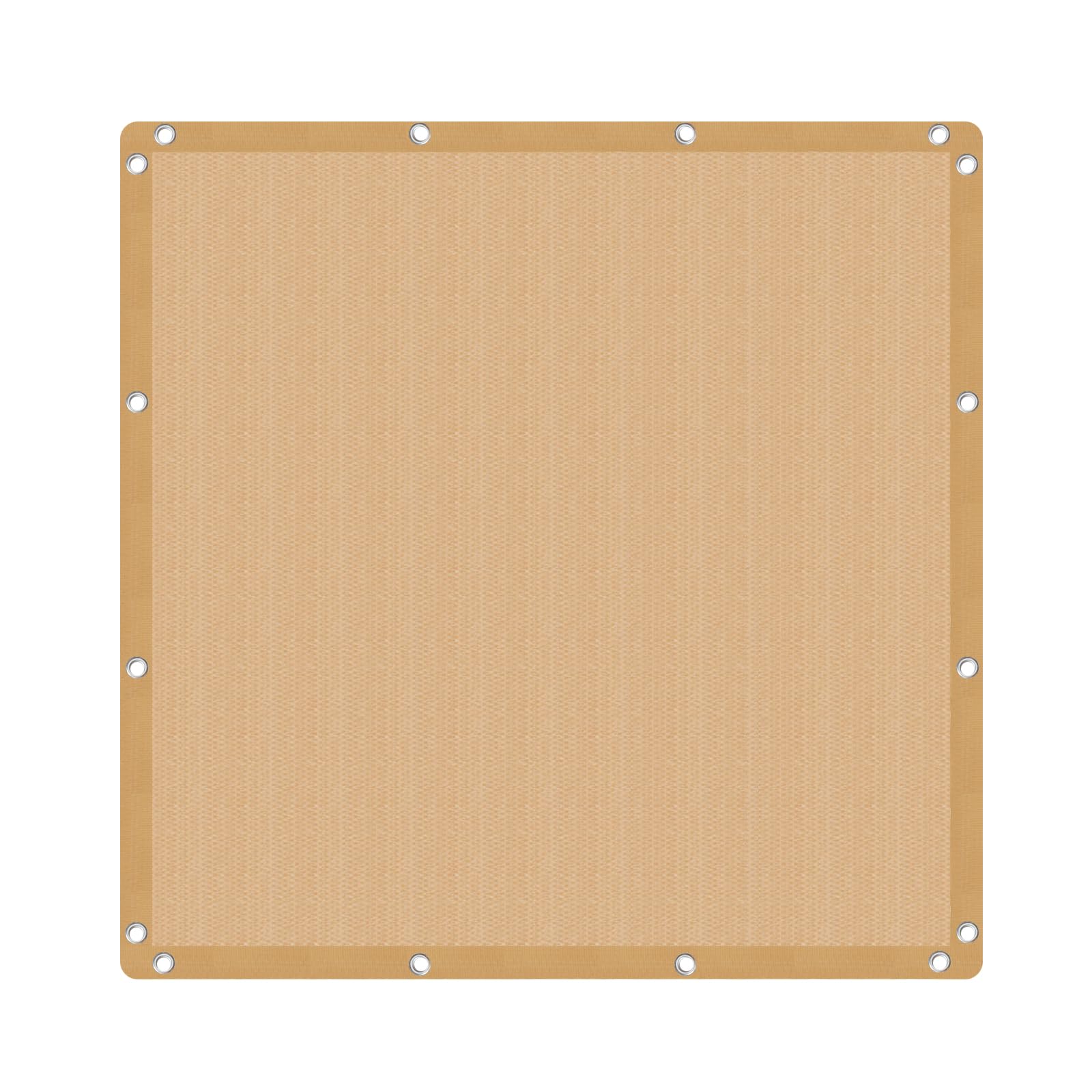 VICLLAX 90% Shade Fabric Sun Shade Cloth 6x6 FT in Wheat front view
