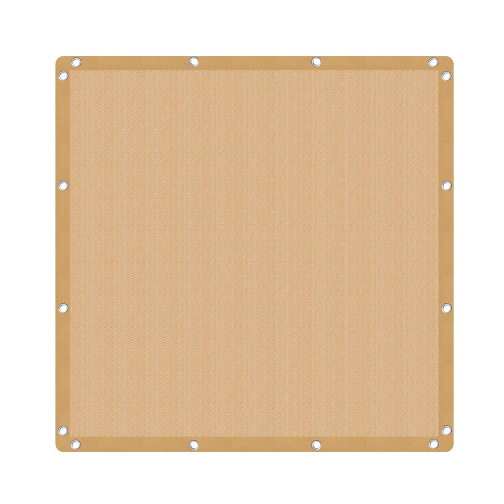 VICLLAX 90% Shade Fabric Sun Shade Cloth 6x6 FT in Wheat front view