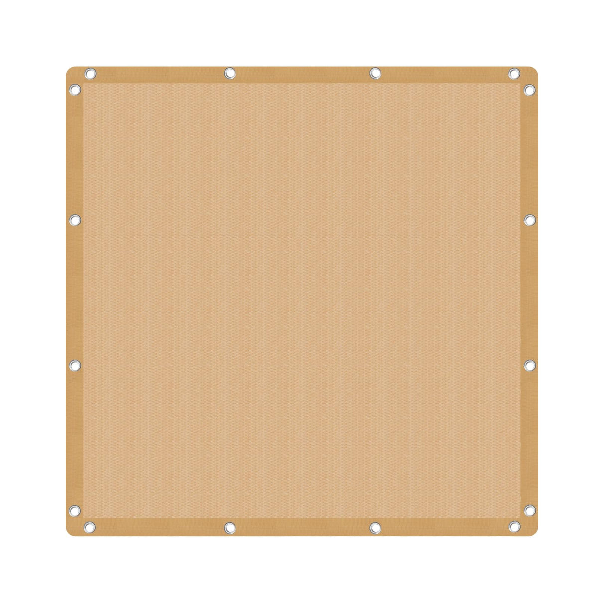 VICLLAX 90% Shade Fabric Sun Shade Cloth 6x6 FT in Wheat front view