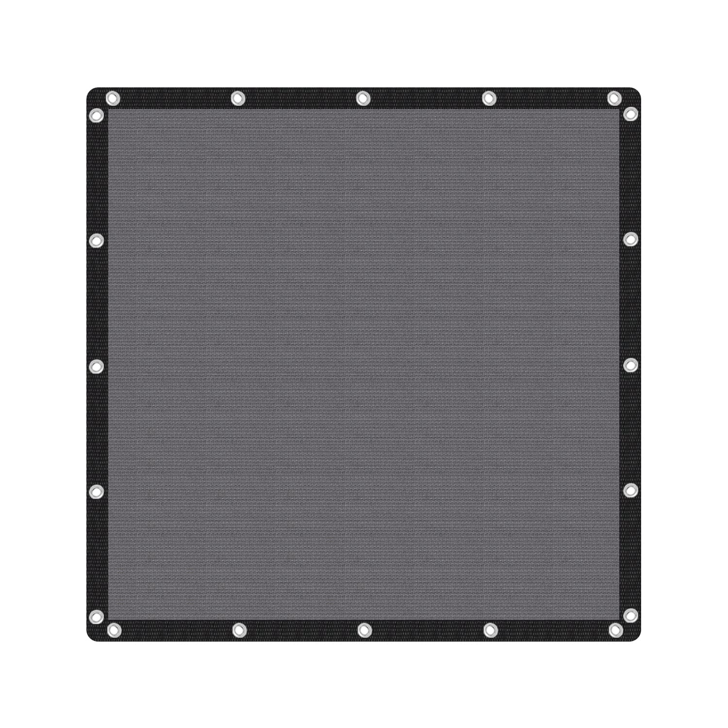 VICLLAX 90% Shade Fabric Sun Shade Cloth 8x8 FT, Dark Grey front view