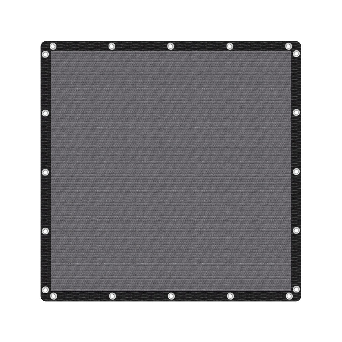 VICLLAX 90% Shade Fabric Sun Shade Cloth 8x8 FT, Dark Grey front view