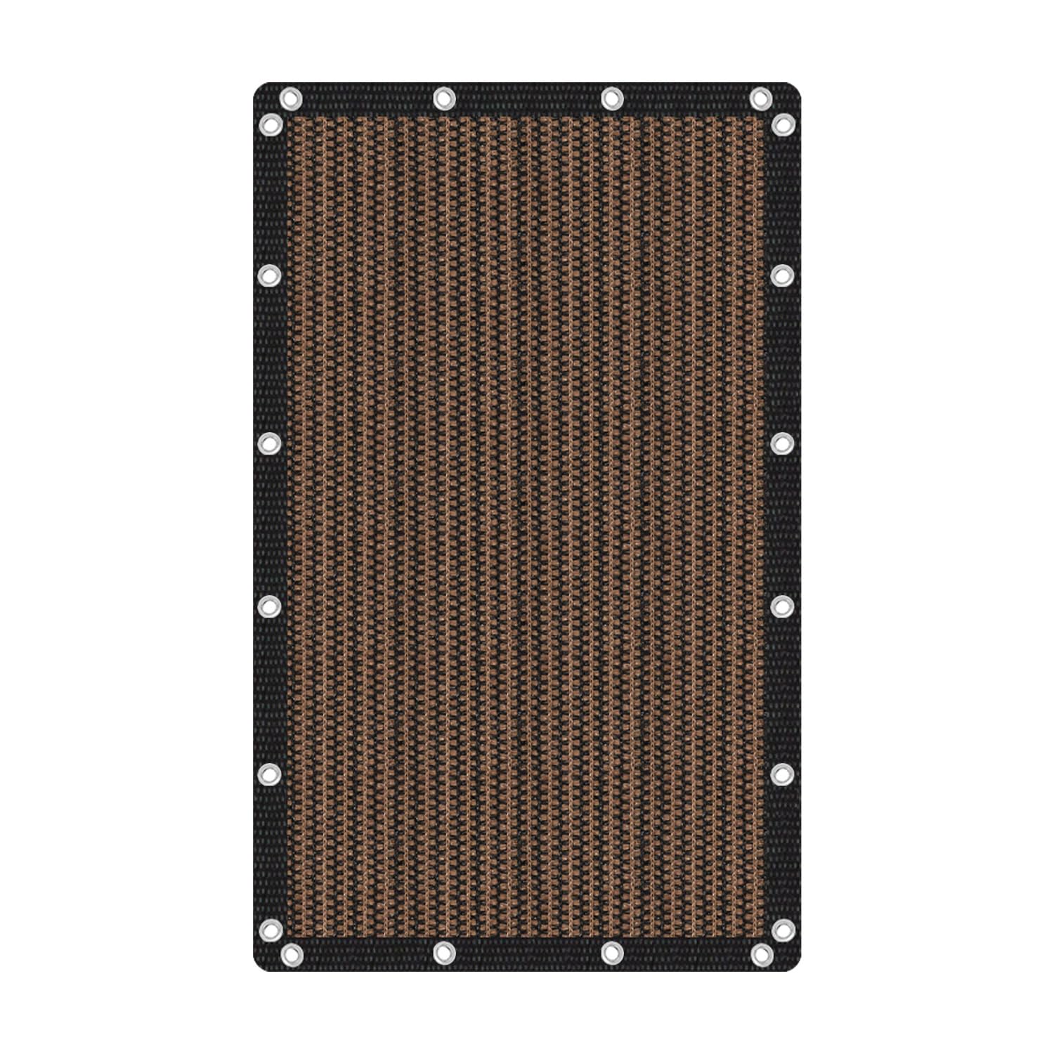 VICLLAX 90% Sun Shade Cloth 6' x 10' mocha front view