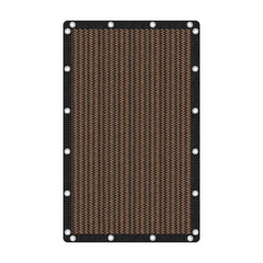 VICLLAX 90% Sun Shade Cloth 6' x 10' mocha front view