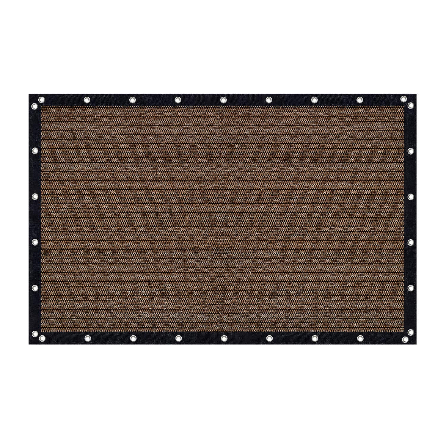 VICLLAX 90% Sun Shade Cloth 8' x 12' mocha front view