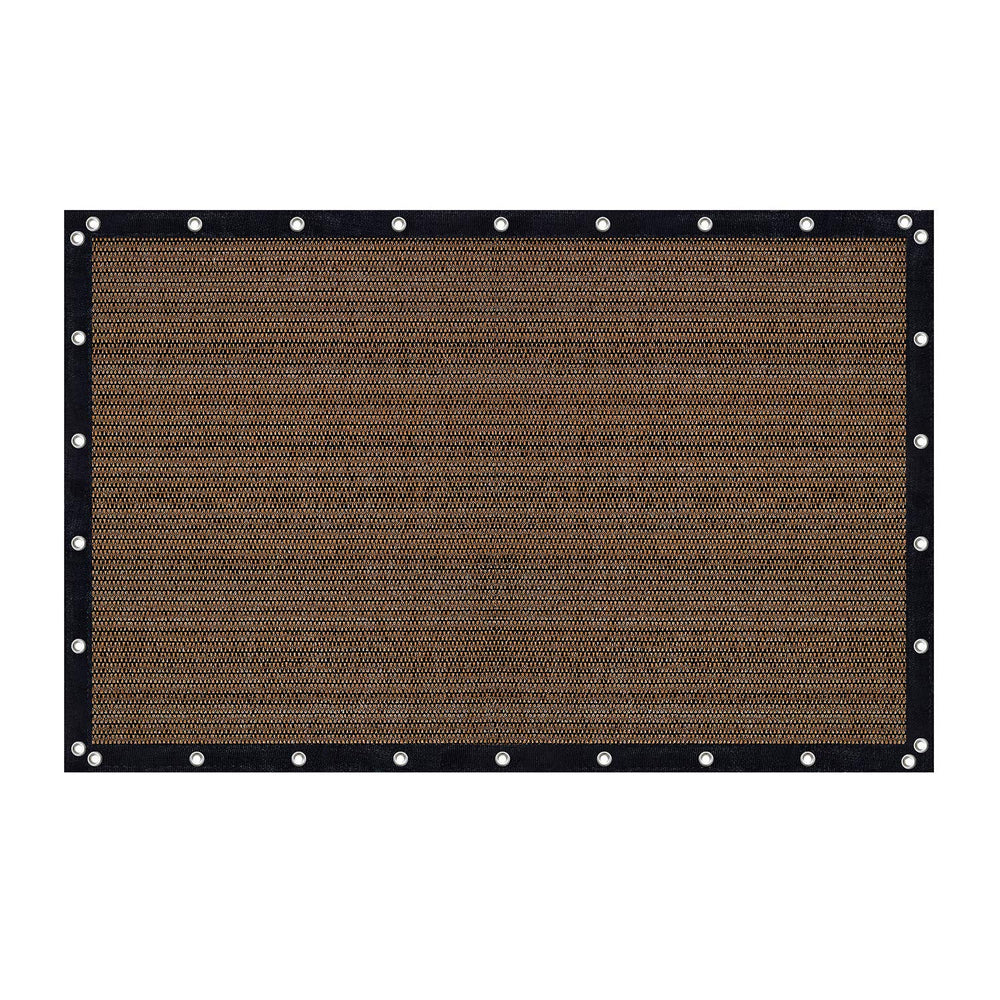 VICLLAX 90% Sun Shade Cloth 8' x 12' mocha front view