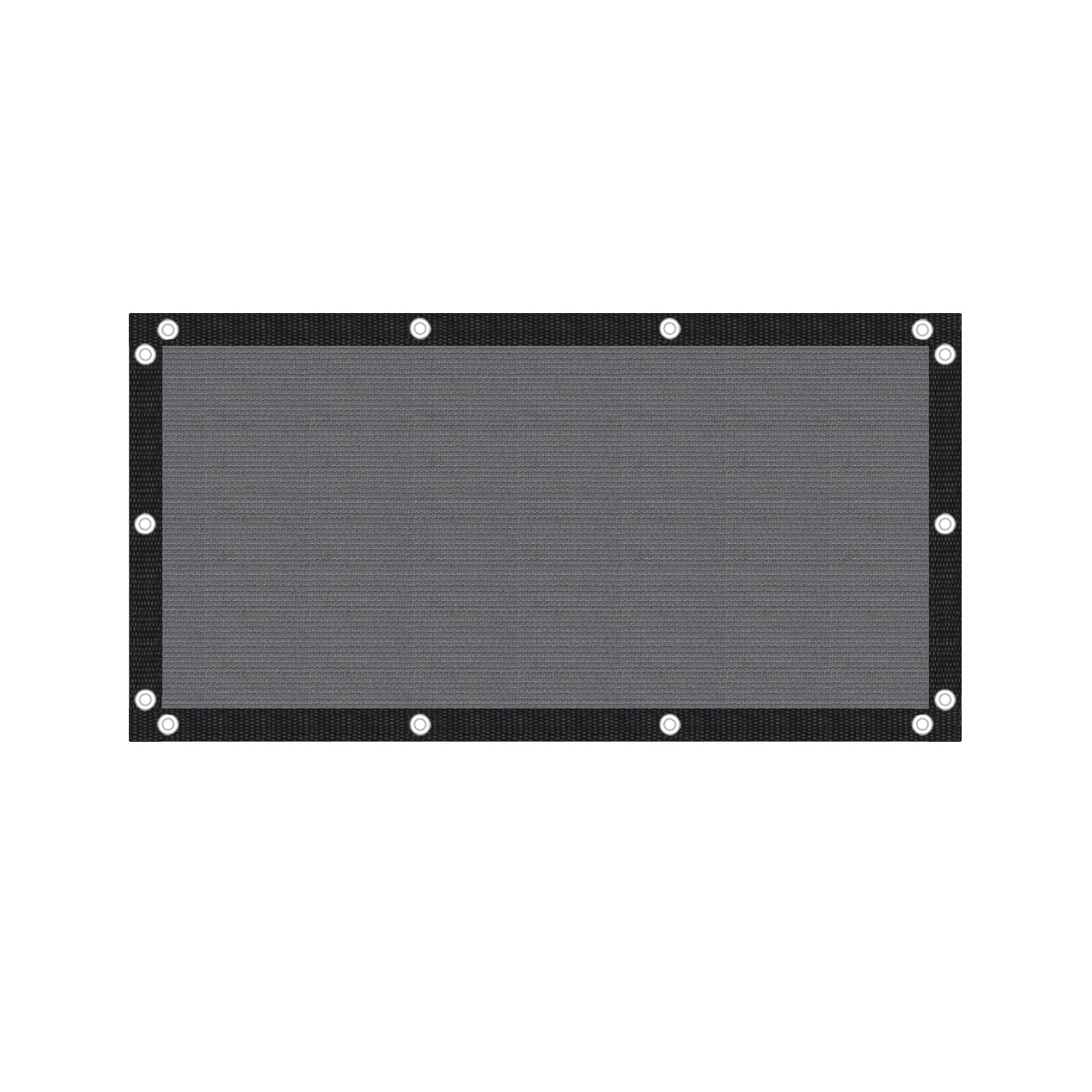 VICLLAX 90% UV Block Shade Cloth in Dark Grey front view