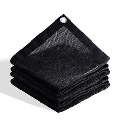VICLLAX Shade Cloth 12x16FT black mesh fabric with grommets
