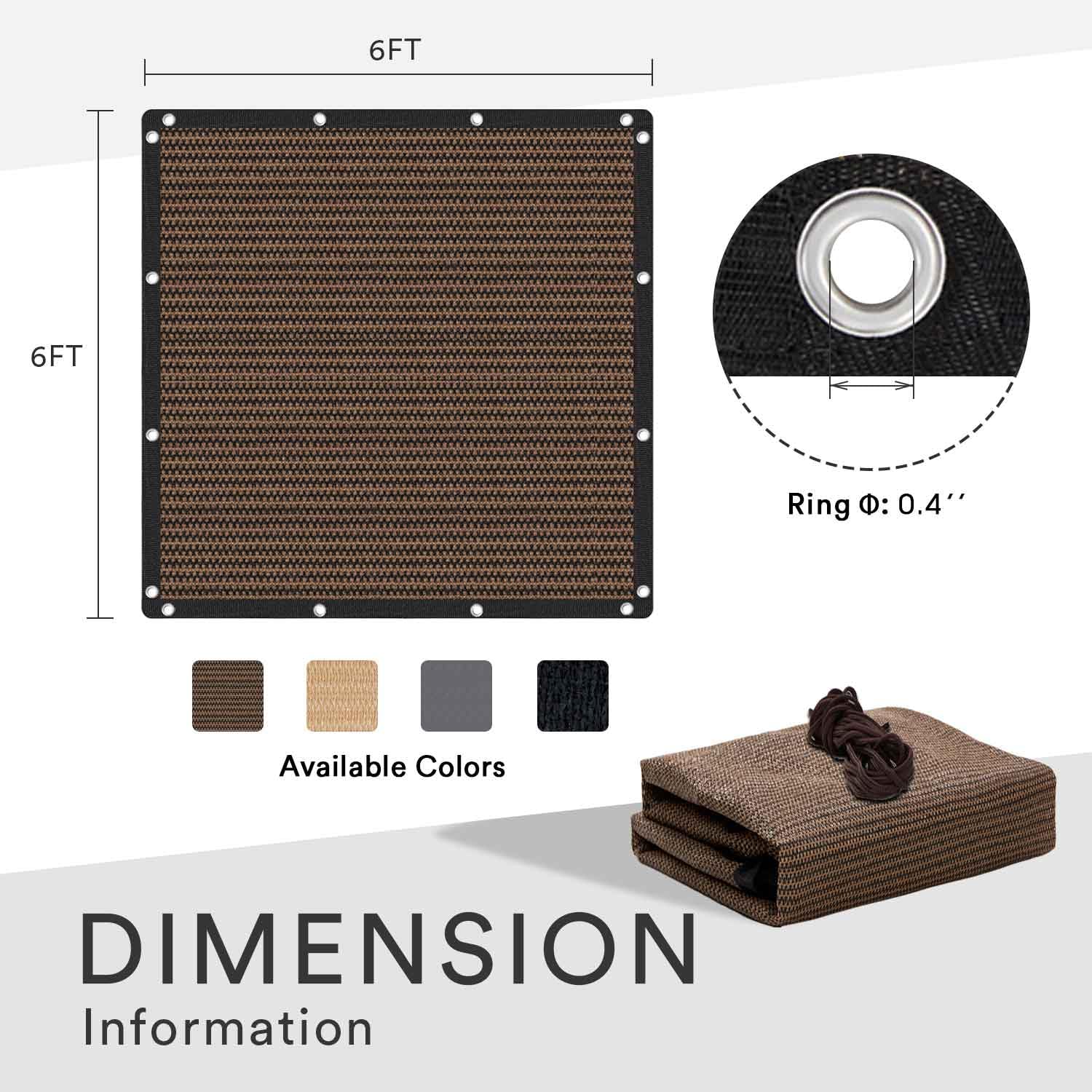 VICLLAX Shade Cloth packaging details