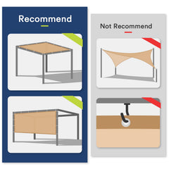 VICLLAX Shade Fabric setup in a garden