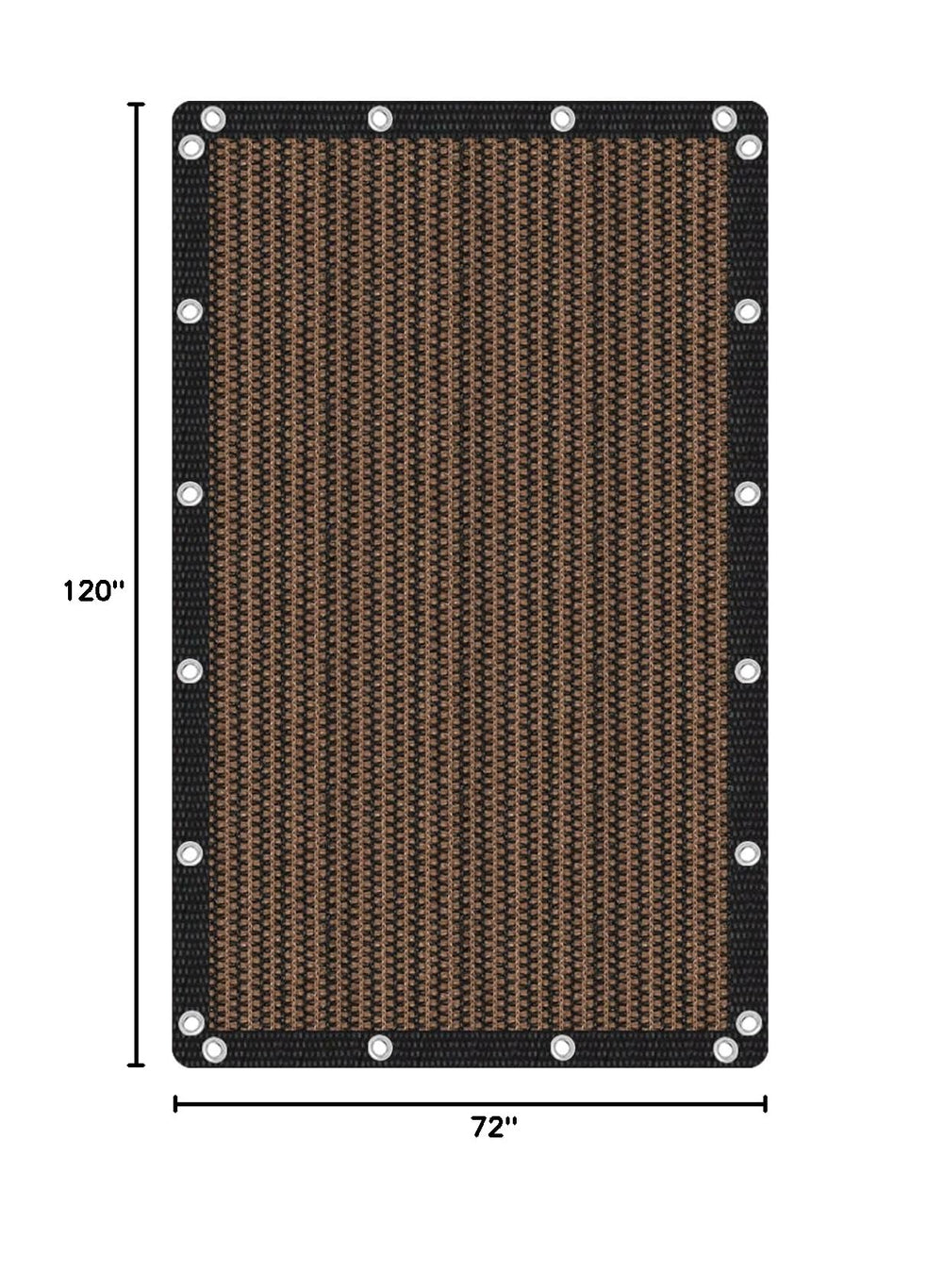 VICLLAX sun shade cloth showing reinforced edges