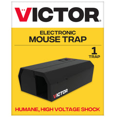 Victor Electronic Mouse Trap front view, black model