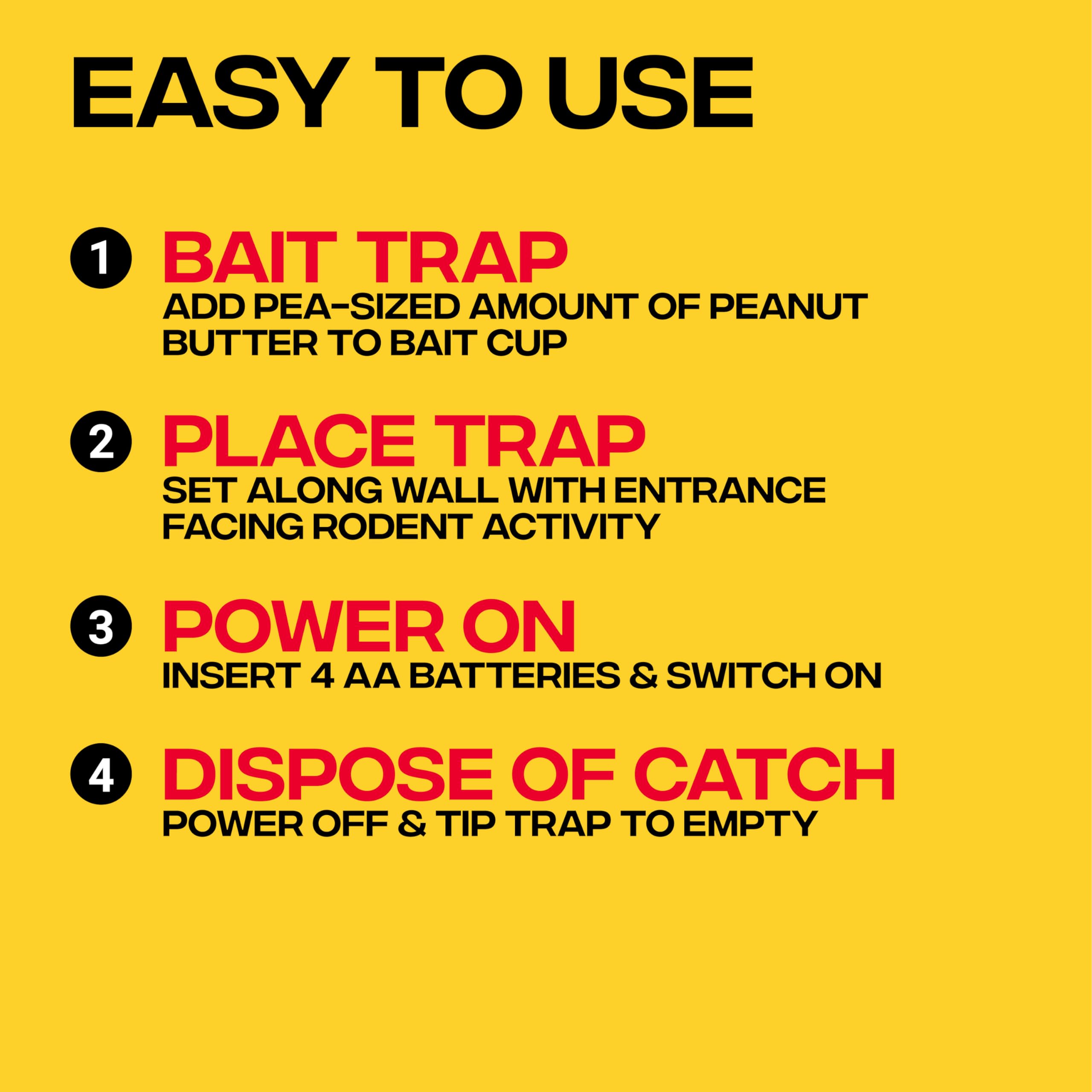 Victor Electronic Rat Trap 2-Pack with dimensions shown