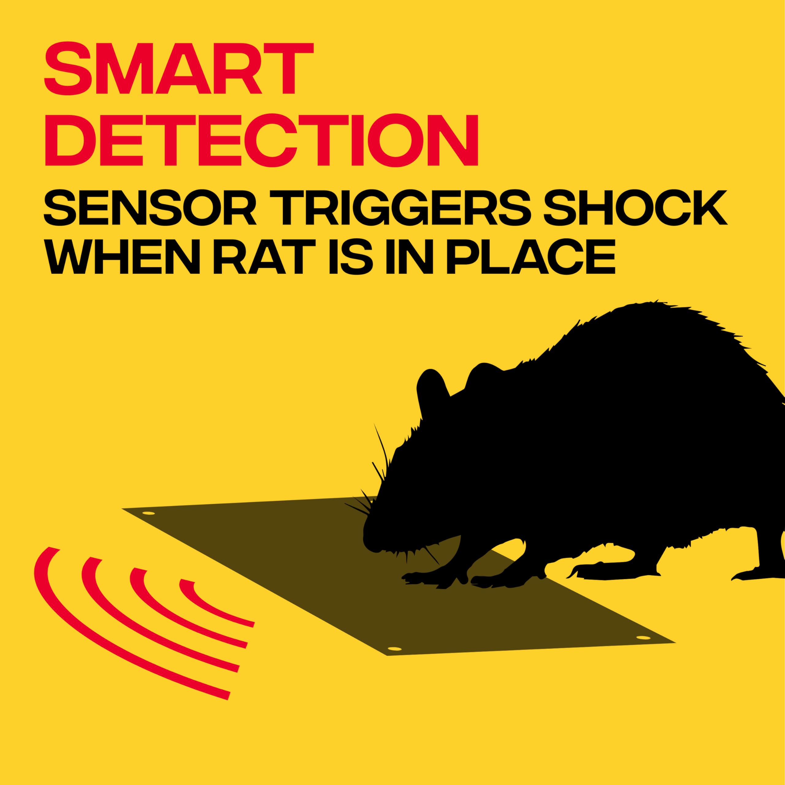 Victor Electronic Rat Trap dimensions on packaging