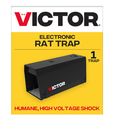Victor Electronic Rat Trap front view in black