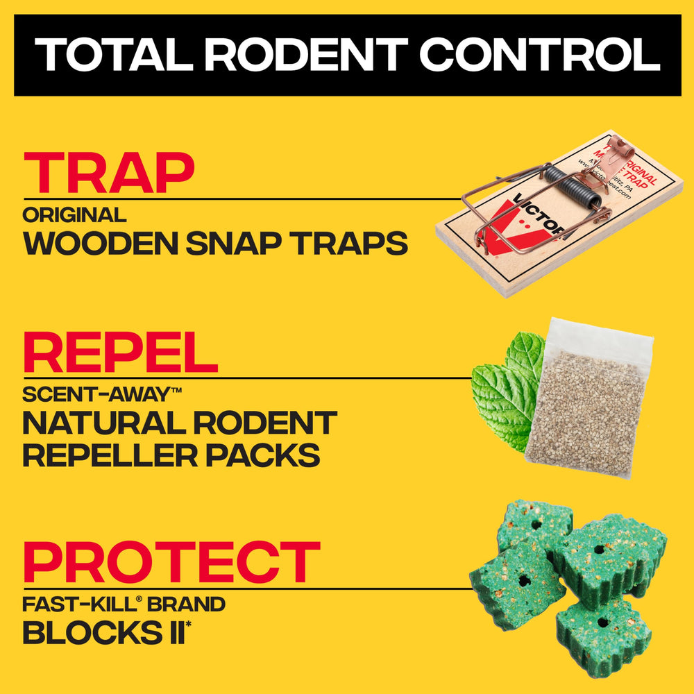 Victor Fast-Kill Bait Blocks II safety warning label
