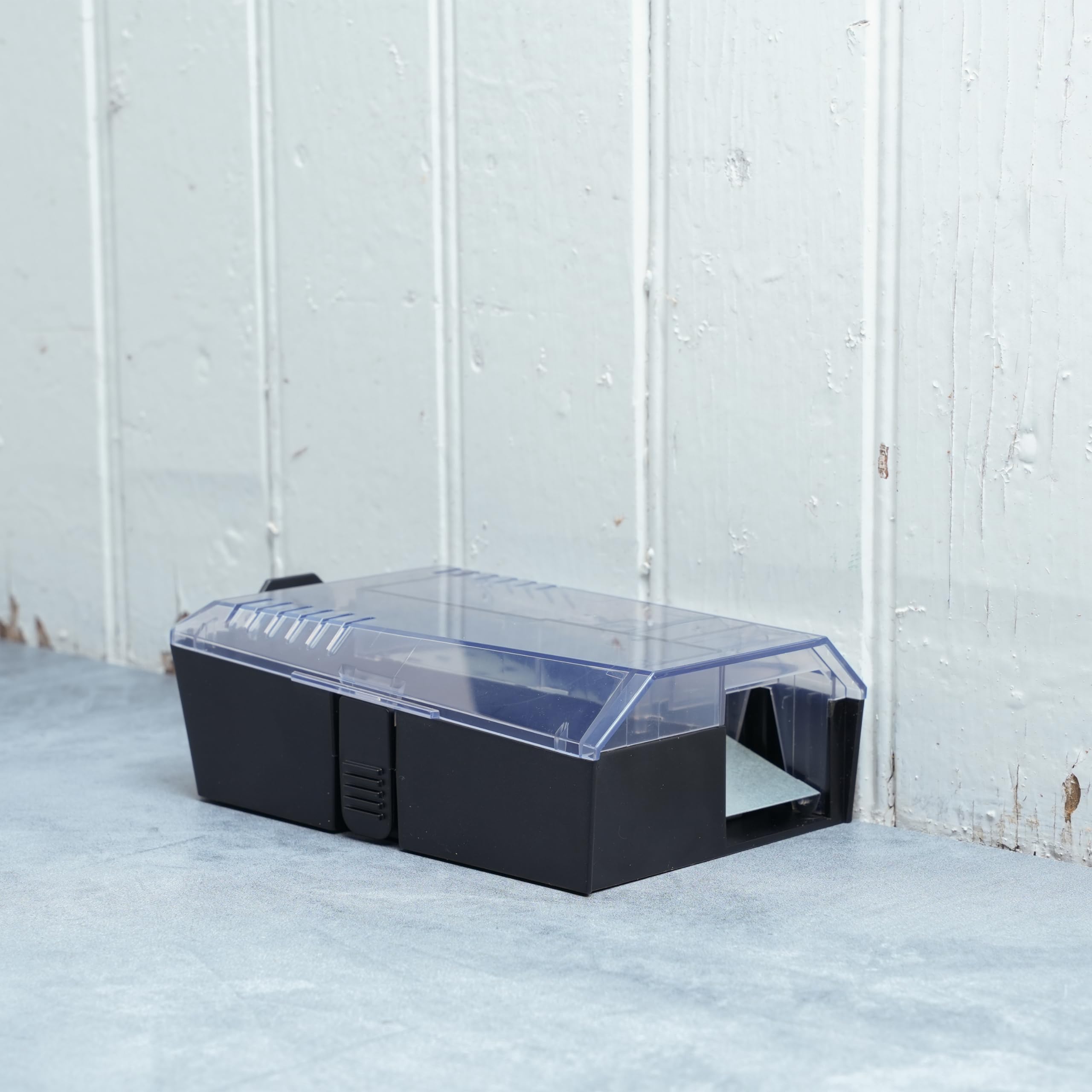 Victor Multi-Catch Mouse Trap in outdoor garden setting
