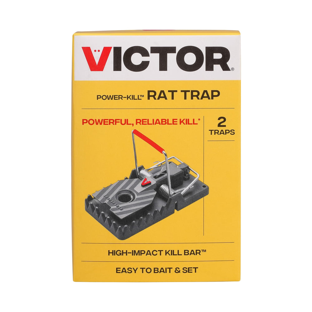 Victor Power Kill Rat Trap, Gray, front view