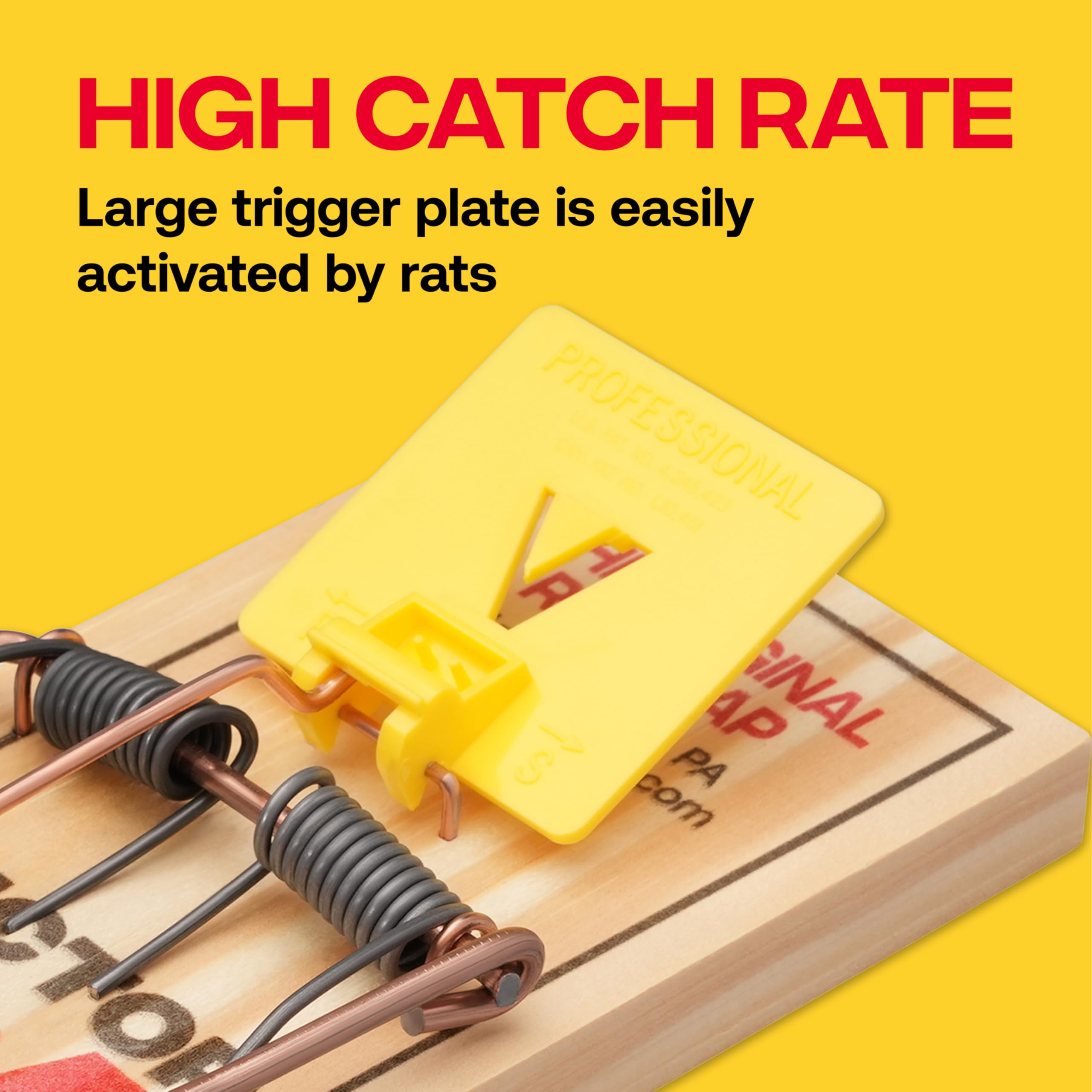 Victor Wide Pedal Snap Rat Trap side view