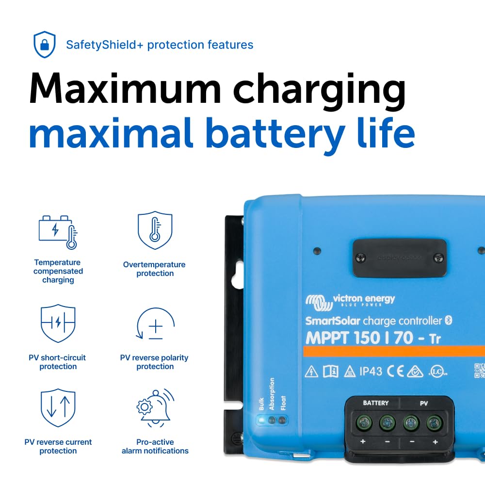 Victron Energy SmartSolar Charge Controller 150V 70A Tr user manual