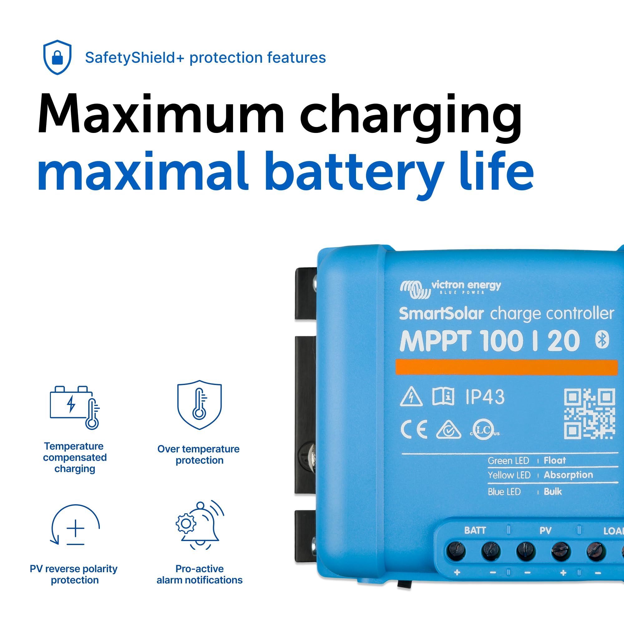 Victron Energy SmartSolar MPPT Solar Charge Controller in a solar setup