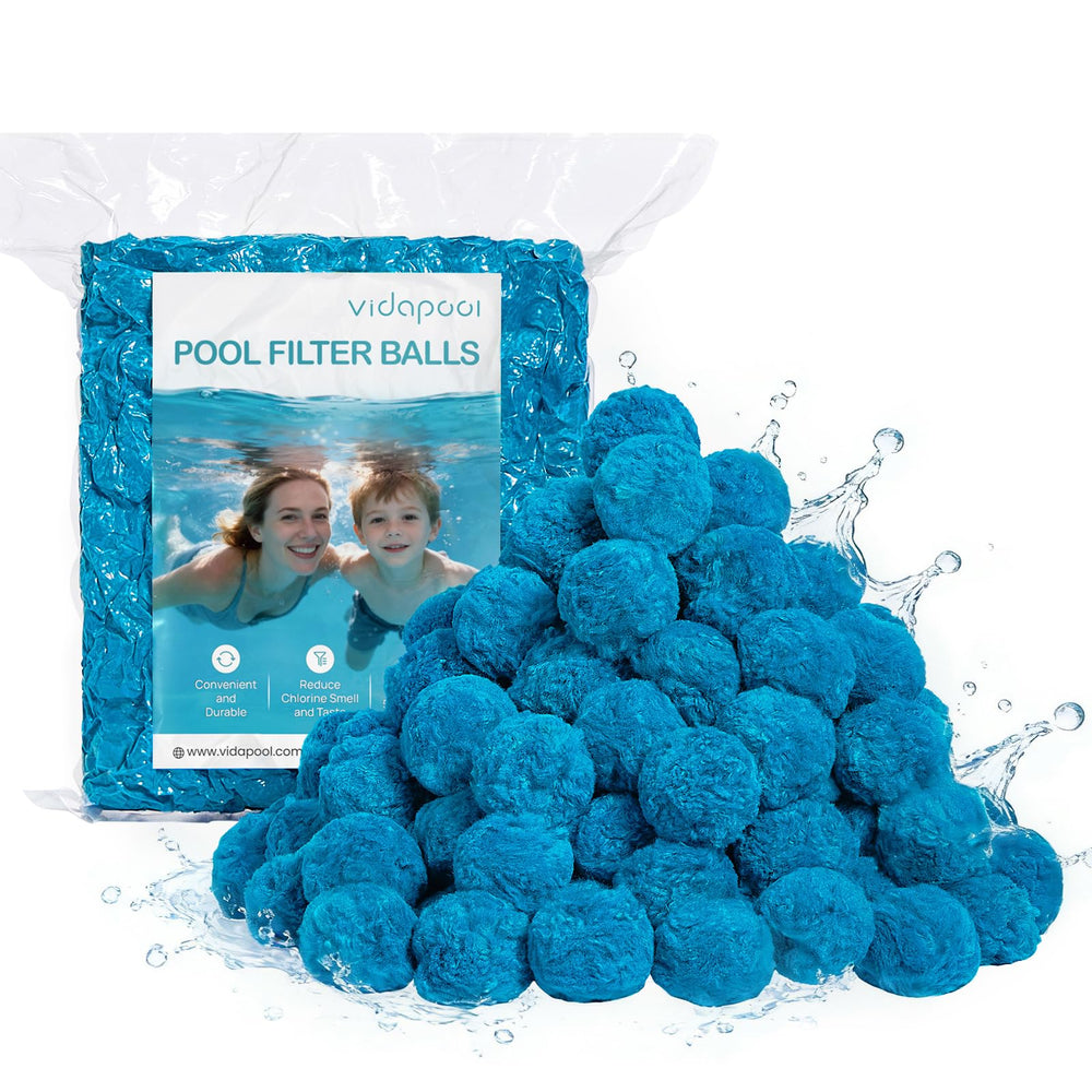 Vidapool 4.6 lbs pool filter balls front view