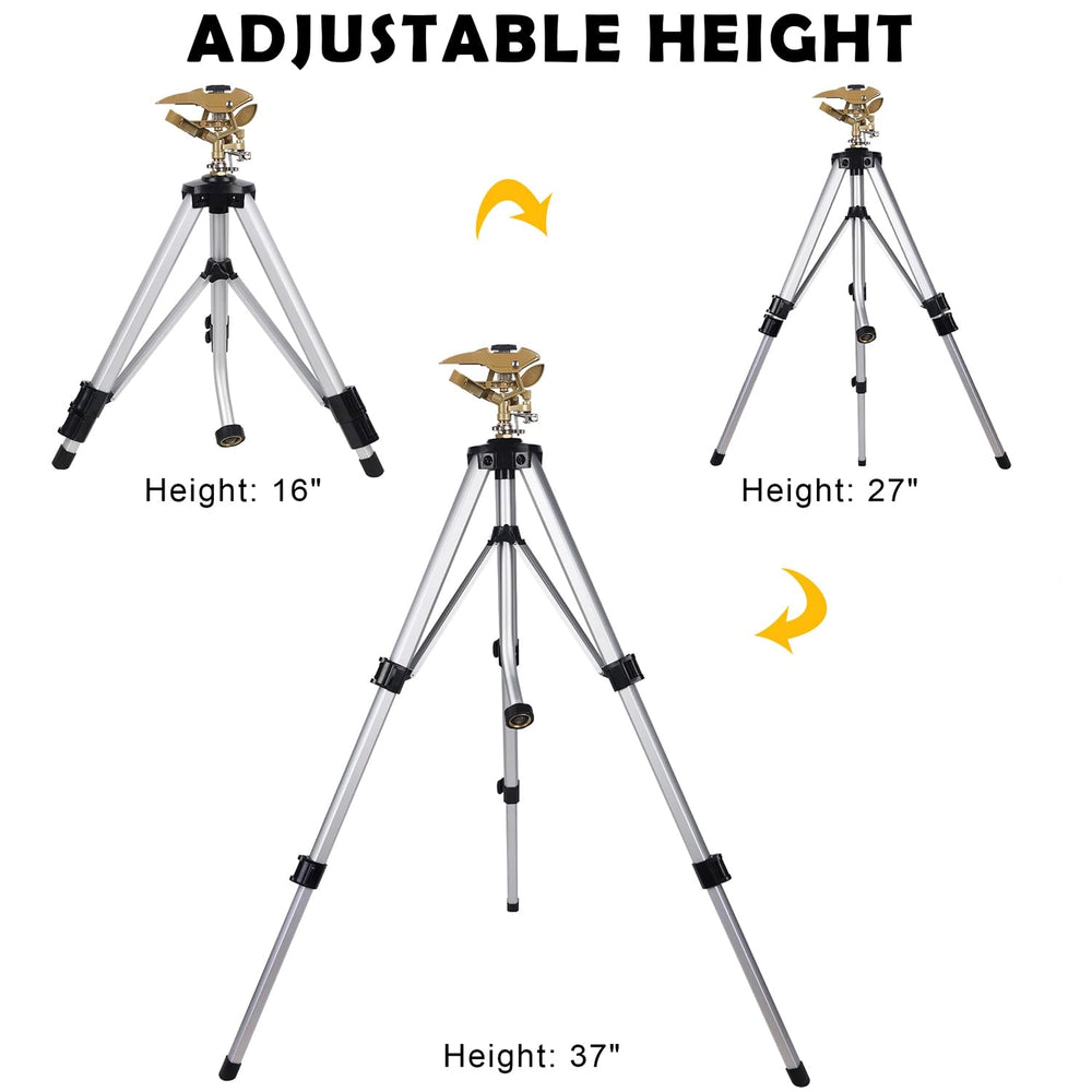 View of the tripod legs and height adjustment clips