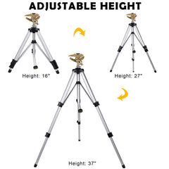 View of the tripod legs and height adjustment clips