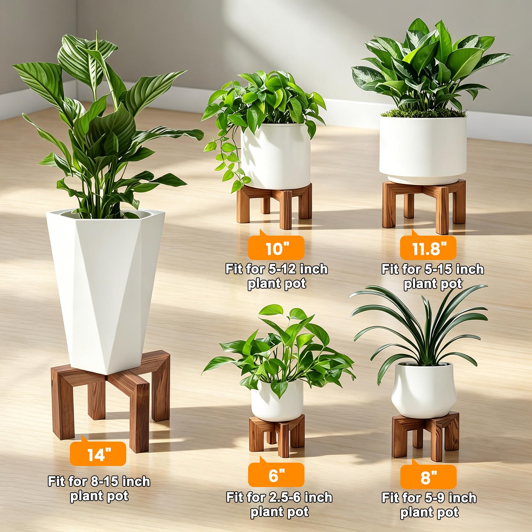 Vigordream Plant Stand assembled with screws visible