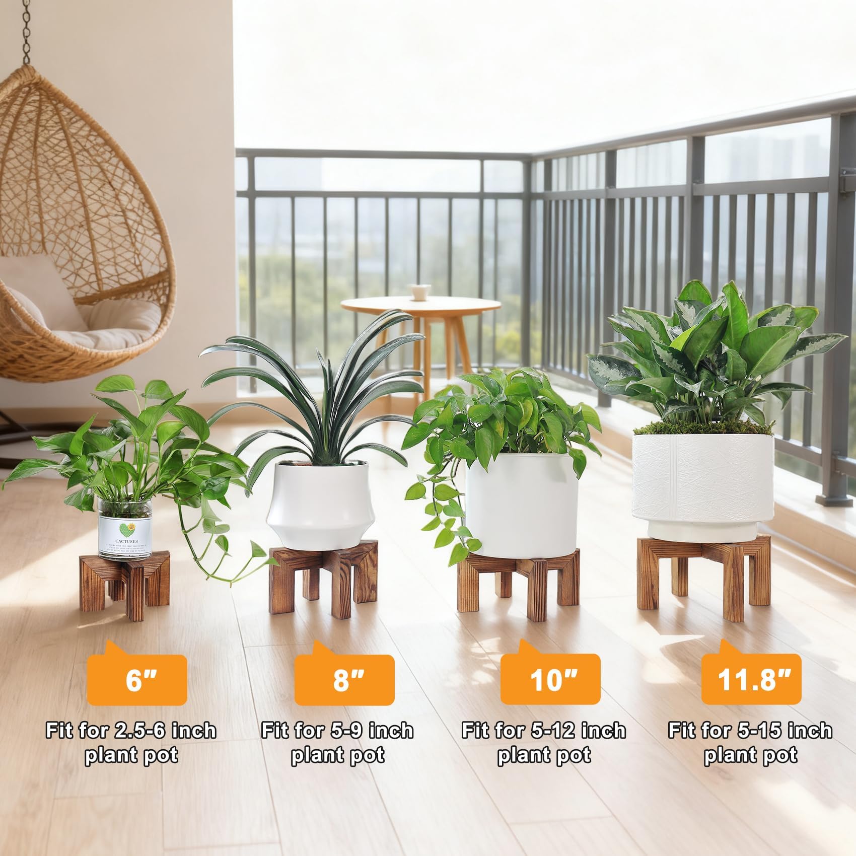 Vigordream Plant Stand outdoors with vibrant plants