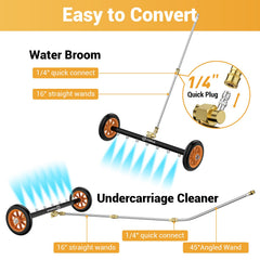 VIGRUE 24 Inch Pressure Washer Attachment with 7 nozzles