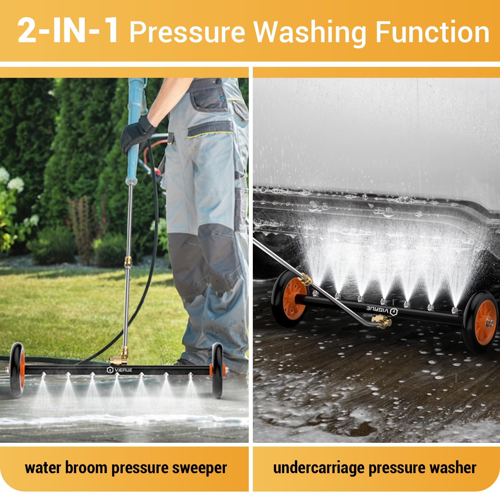 VIGRUE pressure washer attachment details close-up