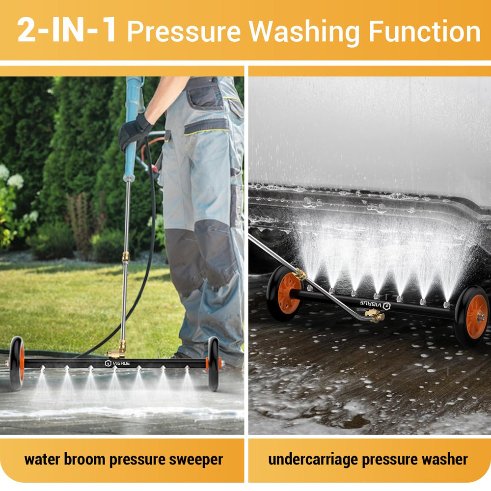 VIGRUE pressure washer attachment details close-up